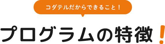 プログラミングの特徴